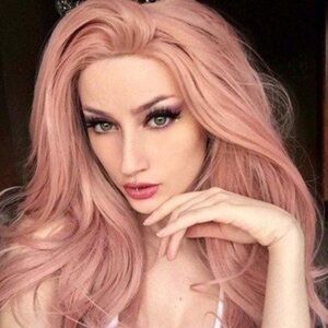22” ROSE GOLD BODY WAVY LACE FRONT WIG  *NEW*
